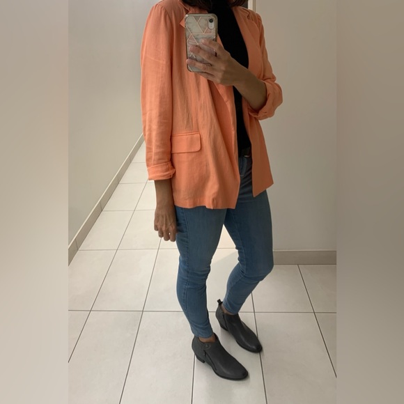 NWT BlueSteel unstructured linen blazer - Picture 3 of 11